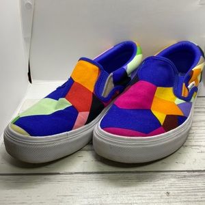 Vera Bradley Kaleidoscope Pop Art Canvas Sneakers Size 8-1/2
